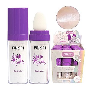 Pink 21 - Po de Fada Iluminador Rosto e Corpo CS5464 - 12 Un