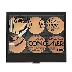 Miss France - Paleta de Corretivo Flawless MF1110 - Cor 02