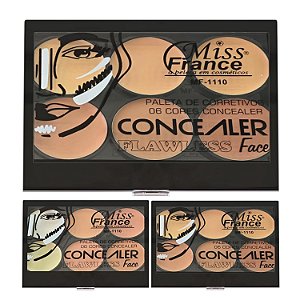 Miss France - Paleta de Corretivo MF1110 - 04 Unid