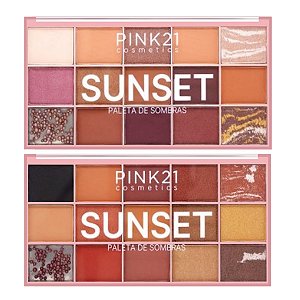Pink 21 - Paleta de Sombras Sunset CS4601 - 6 Und
