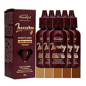 Face Beautiful - Base Fluida Luxury Vegana B - 10 Und