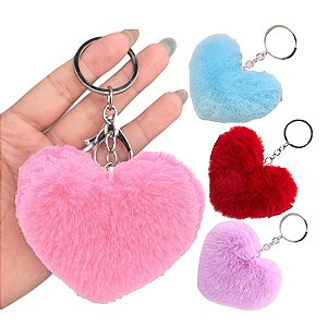 Hello Mini - Chaveiro Pelucia Coração YS1765 - 12 Und