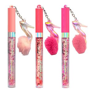 Hello Mini - Lip Gloss Chaveiro Sapatinho Y255 - 12 Und