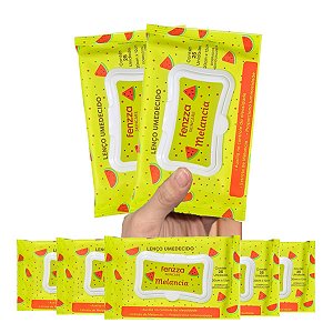Fenzza - Lenço Demaquilante Melancia FZ53010 - 12 Und