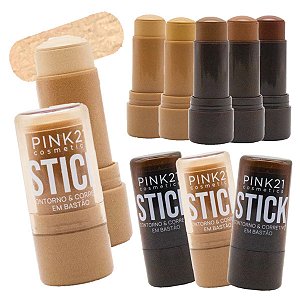 Pink 21 - Contorno e Corretivo Stick CS5666 - 6 Und