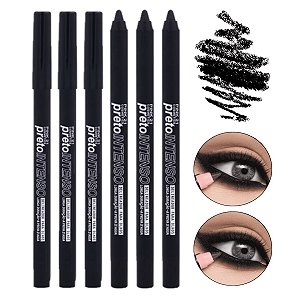 Pink 21 - Delineador Preto Intenso Prova Dagua CS3761 - 6 Un