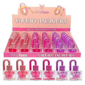 Mia Make - Lip Oil Incolor Cadeado Encantado 565 - 36 Und