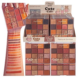 City Girls - Paleta de Sombras Cute Cafe CG367 - 24 Und