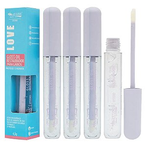 Max Love - Gloss Oil Restaurador Incolor 170 Vegano - 6 Und