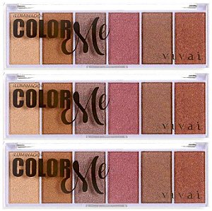 Vivai - Paleta de Iluminador Facial Color Me 4039 - 6 Und