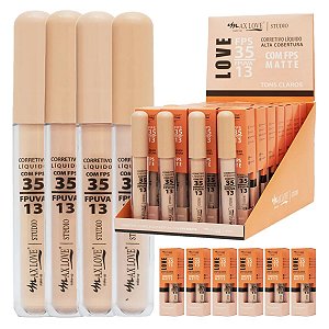 Max Love - Corretivo Liquido Matte FPS-35 100 a 103 - 28 Und