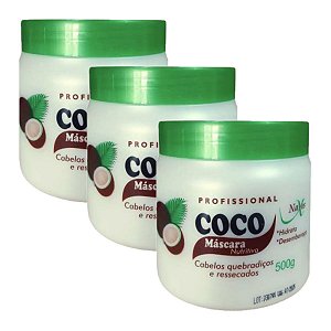 Naxos - Mascara Nutritiva Capilar Coco - 6 Und