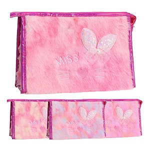 Cisne - Necessaire Felpuda Gatinho Miss You NECC04WD
