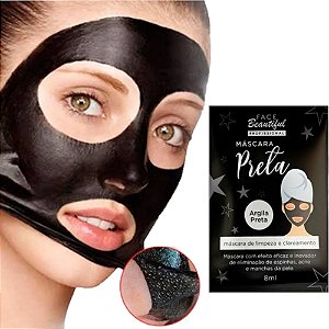 Face Beautiful - Mascara Preta Sachê 10 Unids - FB117