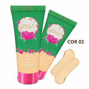 Dalla - Base Matte Vegano Peles Claras DL0904C - Cor 02