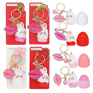 Amor Anjo - Balm e Batom Coelho c/ Chaveiro MF023 - 4 Und