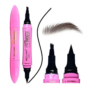 Hello Mini - Delineador + Escova p/ Sobrancelha Y269 - Dark