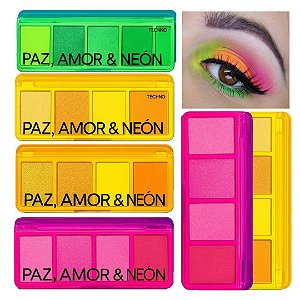 Luisance - Paleta de Sombras Paz Amor e Neon L3202 - 4 Und