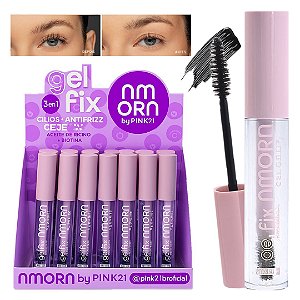 Pink 21 - Mascara p/ Sobrancelhas Gel Fix 3 em 1 - 24 Und