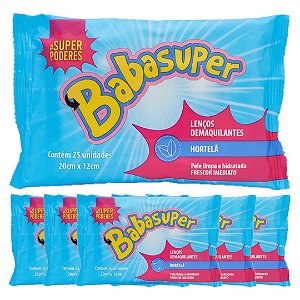 Super Poderes - Lenço Demaquilante Hortela SP951 - 12 Und