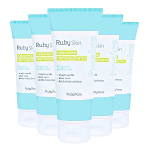 Ruby Rose - Sabonete Facial Limpeza Profunda - 12 Unid