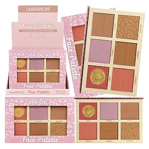 Labranche - Paleta Blush Iluminador Contorno LA1109B - 12 Und