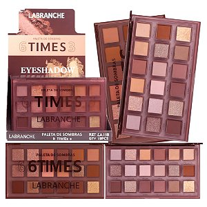 Labranche - Paleta de Sombras 6 Times 3 LA1115B  - 12 Und