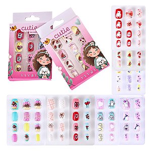 Vivai - Unhas Postiças Infantis Cutie 5070 - Sortidas