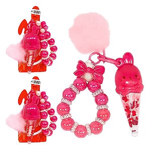 Amor Anjo - Lip Oil Coelho Fofo Chaveiro e Pompom - COR 03