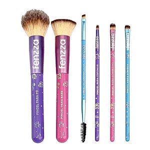 Fenzza - Kit de Pinceis Princesa Disney DIS136 - 06 Kits