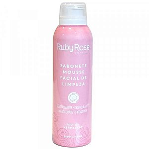 Ruby Rose - Sabonete Mousse Facial de Limpeza Frutas Vermelhas HB321 ( VCTO 01/26
