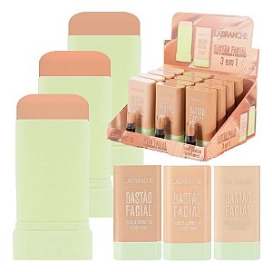 Labranche - Base Corretivo Contorno Bastão 3 em 1 LA7265A - 12 Und