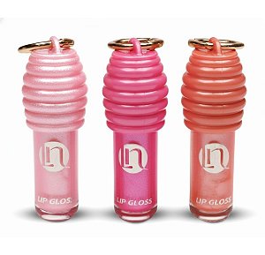 Lua e Neve - Lip Gloss Mel Colorido Chaveiro LN09130 - 06 Un