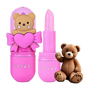 Vivai - Lip Balm Teddy Laço Fofo 3331 - Cor 02