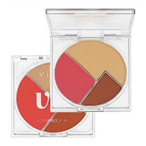Vivai - Trio Blush Iluminador e Contorno VIV 1120 - Cor C