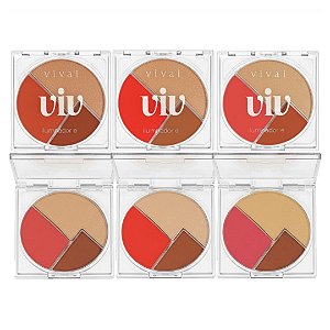 Vivai - Trio Blush Iluminador e Contorno VIV 1120 - 03 Und