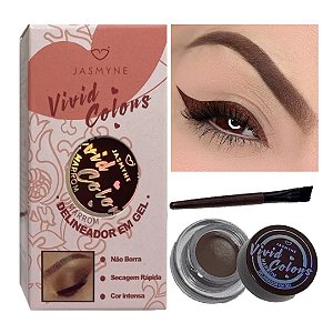 Jasmyne - Delineador em Gel Marrom JS02021