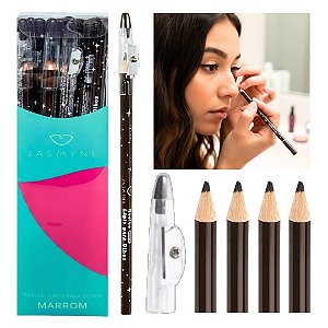Jasmyne - Lapis Para Olhos Marrom JS20002M - 24 Und
