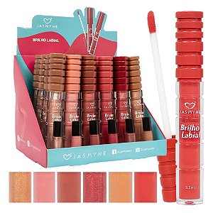 Jasmyne - Brilho Labial Nudes Cintilantes JS18030 - 24 Und