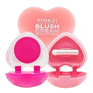 Pink 21 - Blush em Creme c/ Pincel CS6079 - Cor 03