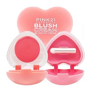 Pink 21 - Blush em Creme c/ Pincel CS6079 - Cor 02