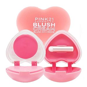 Pink 21 - Blush em Creme c/ Pincel CS6079 - Cor 01