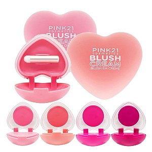 Pink 21 - Blush em Creme c/ Pincel CS6079 - 04 Und