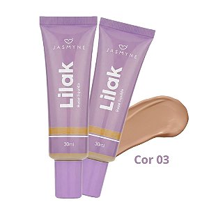 Jasmyne - Base Liquida Cores Escuras Lilak JS08022 B - Cor 3