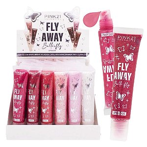 Pink 21 - Lip Gloss Fly Away Butterfly CS4503 - 36 Und