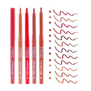 Pink 21 - Lapis Contorno Labial CS5129 - 12 Und
