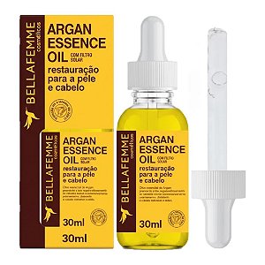 Bella Femme - Oleo de Argan e Filtro Solar Pele e Cabelo