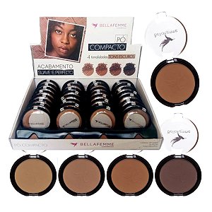 Bella Femme - Pó Compacto Tons Escuros BF10006C - 32 uni