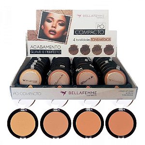 Bella Femme - Pó Compacto Tons Médios BF10006B - 32 Uni