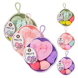 Meilys - Kit de Esponjas de Maquiagem MAC381 - 12 Und